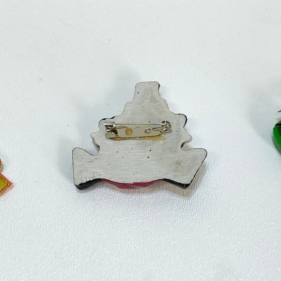 Holiday Earrings & A Santa Claus Pendant Set Red & Green Vintage Jingle Bells - Picture 13 of 13